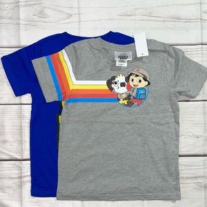 (7) Boys Ryan’s World Dino Universe T-shirts set of 2